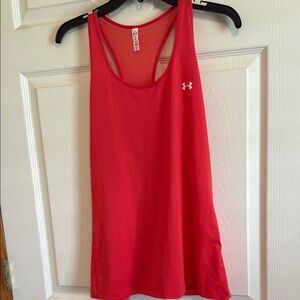 Under Armour Red Athletic Racerback Tank Top